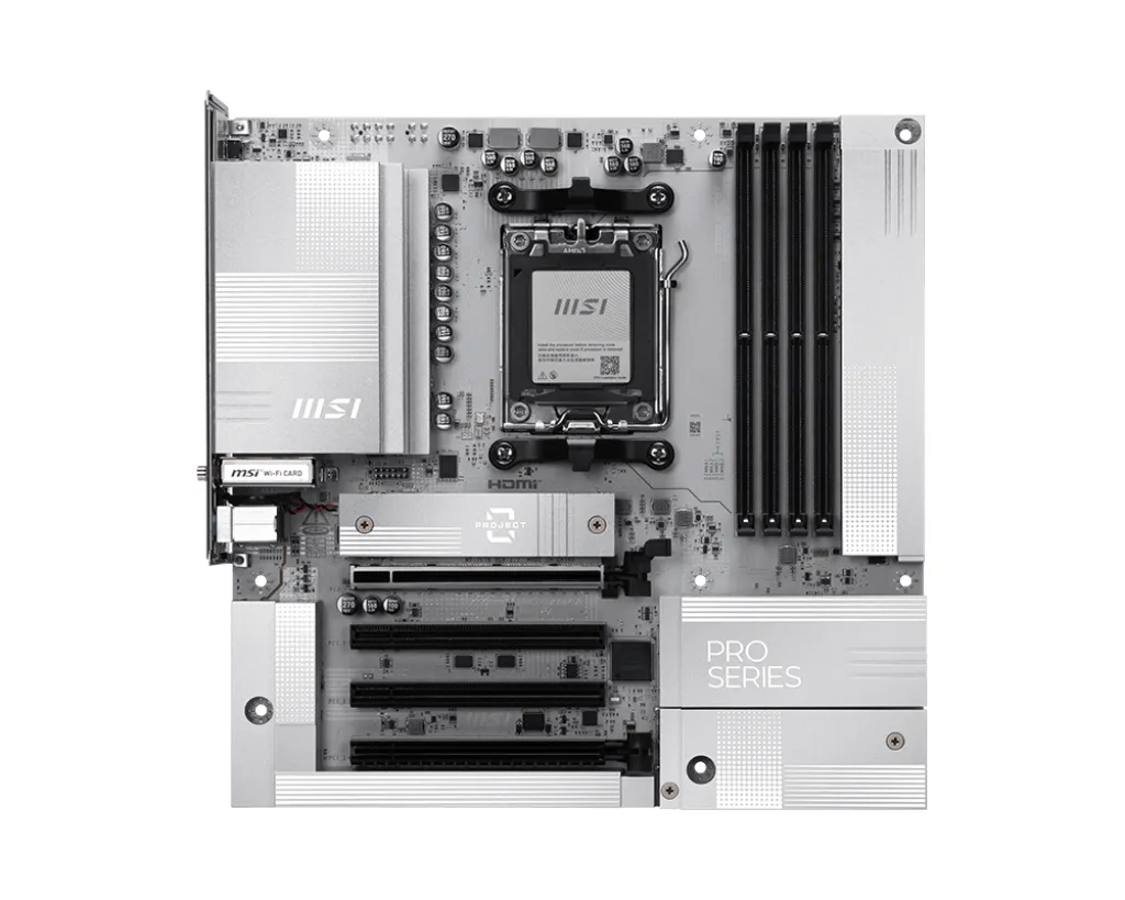 MSI PRO B850M-A WIFI PZ AM5 mATX Motherboard