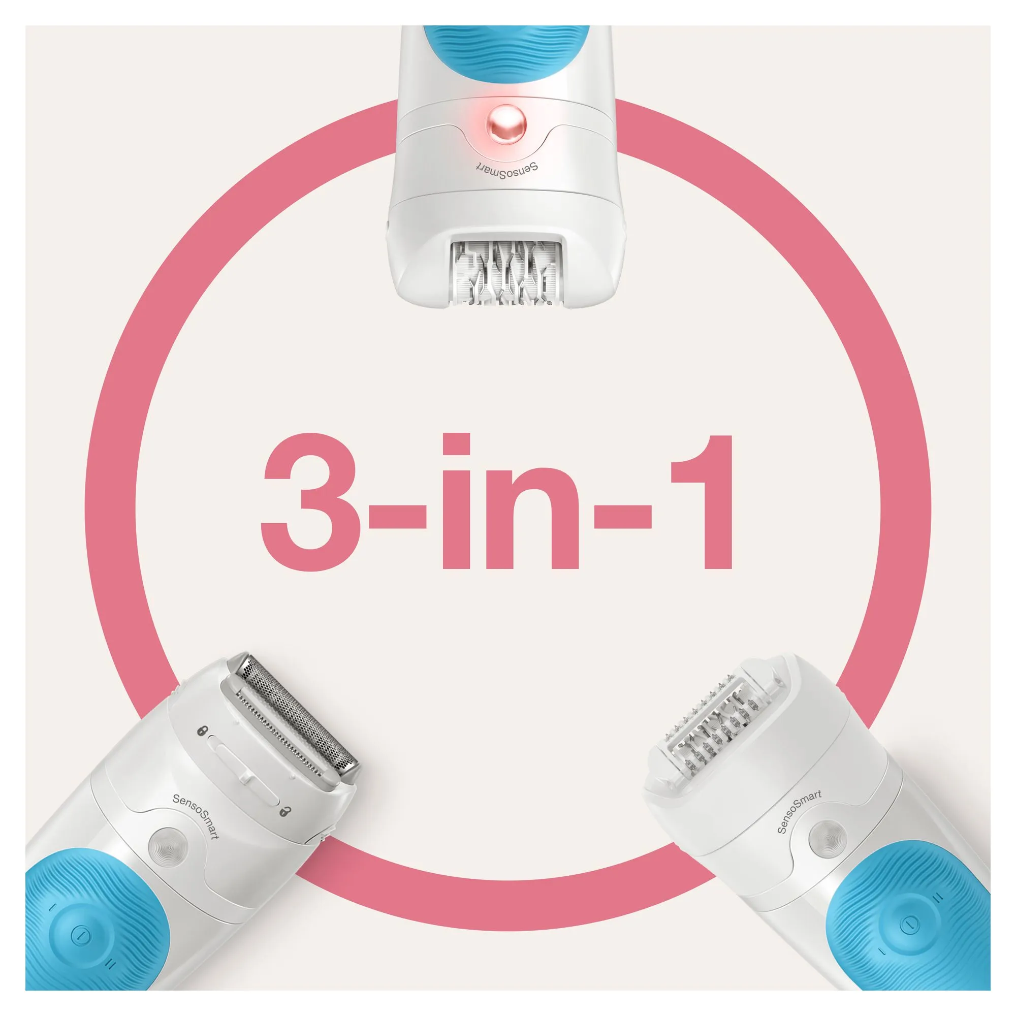 Braun Silk-&eacute;pil 5-610 SensoSmart - epilator, white/light blue