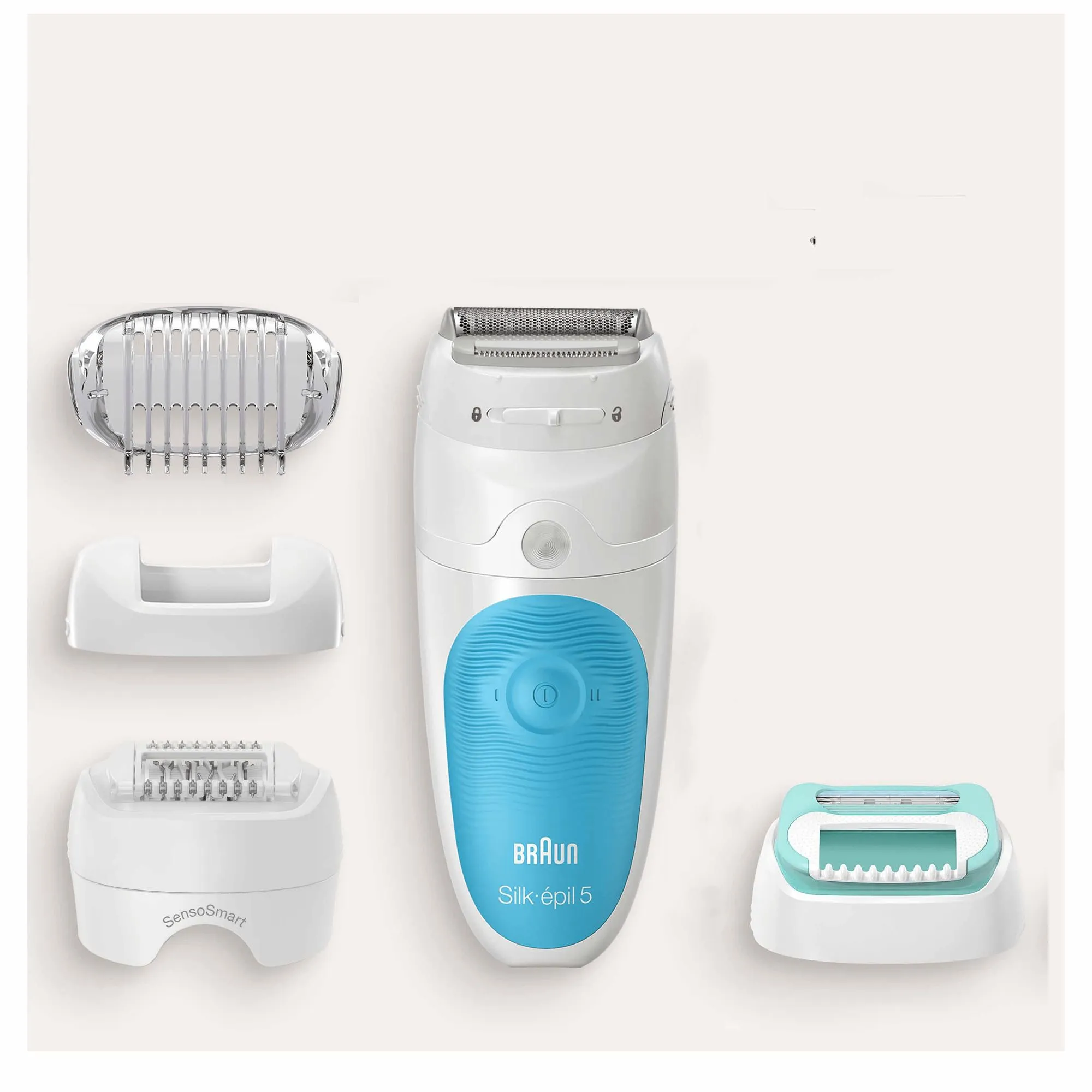 Braun Silk-&eacute;pil 5-610 SensoSmart - epilator, white/light blue