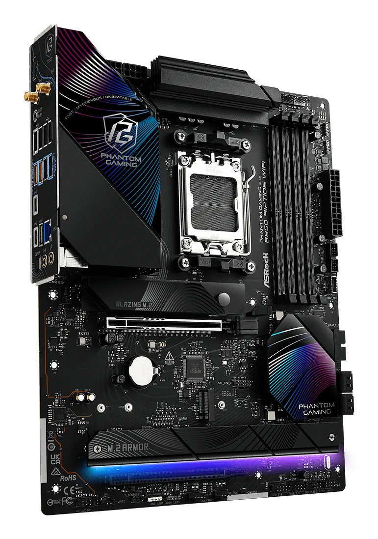 Asrock Phantom Gaming B850 Riptide WiFi 7 AM5 ATX -emolevy
