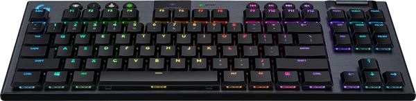 Logitech G915 TKL Lightspeed RGB GL Linear - wireless gaming keyboard, black