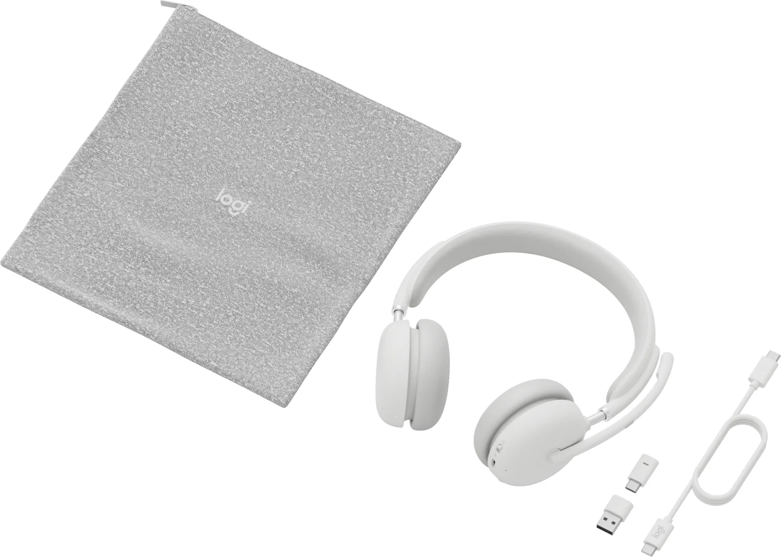 Logitech Zone Wireless 2 Wireless Headset, White