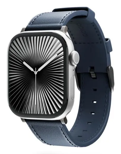 Epico Watch Strap Leather 42/44/45/49 - blue
