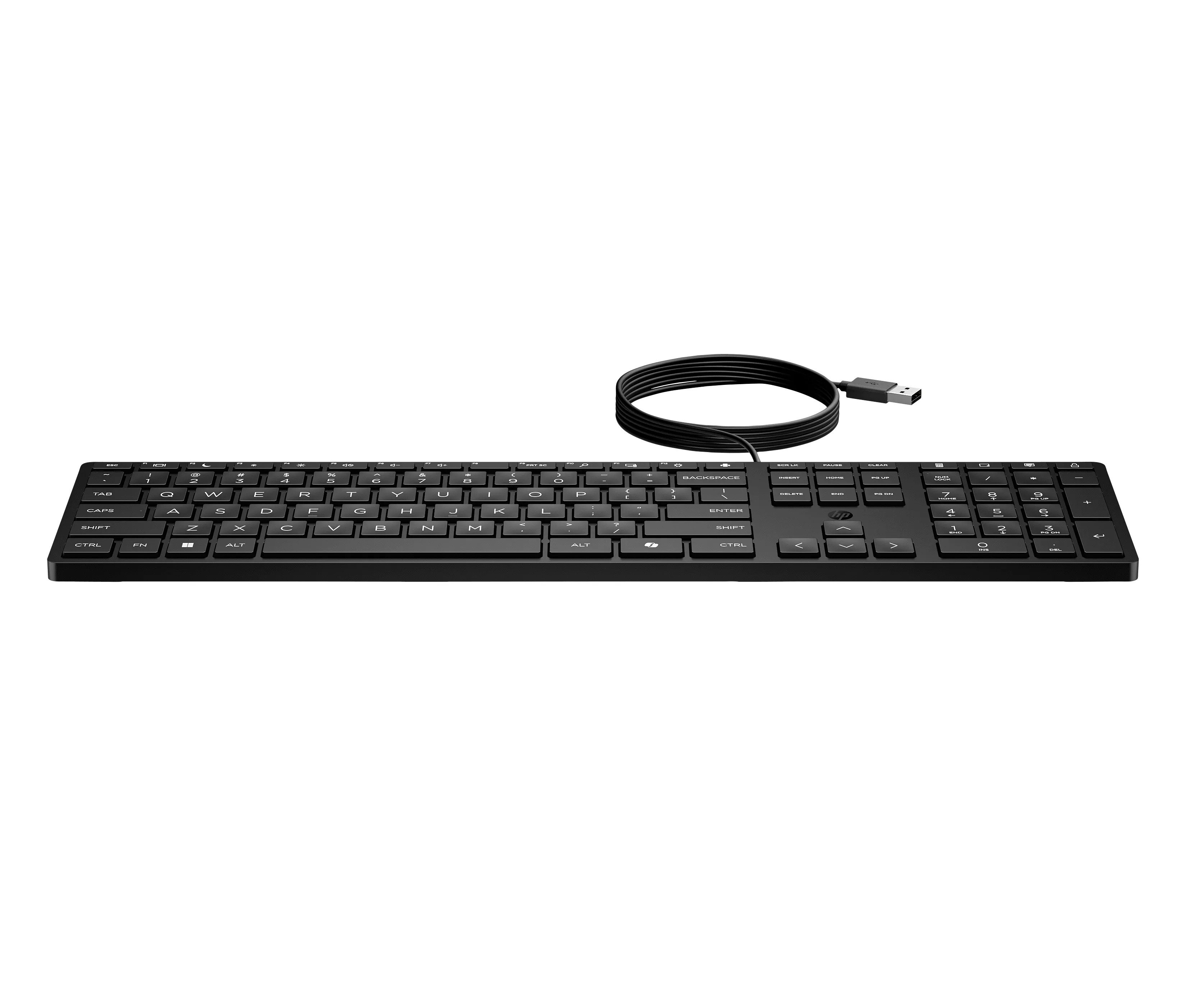 HP Wired Desktop 320K -n&auml;pp&auml;imist&ouml;, musta