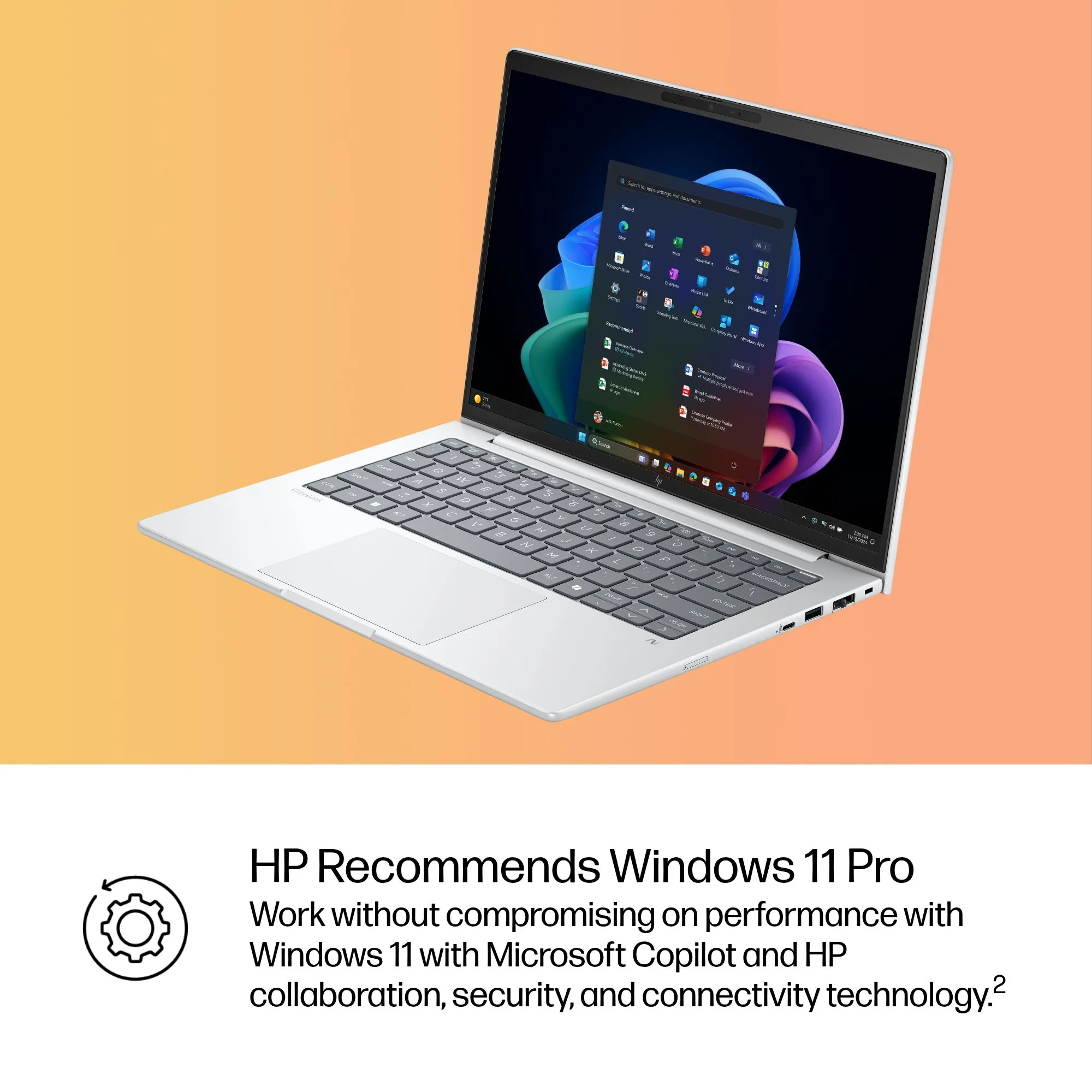 HP EliteBook 8 G1i 14.0" Ultra 5 228V, 32GB, 512GB, Win 11 Pro - Notebook, Silver