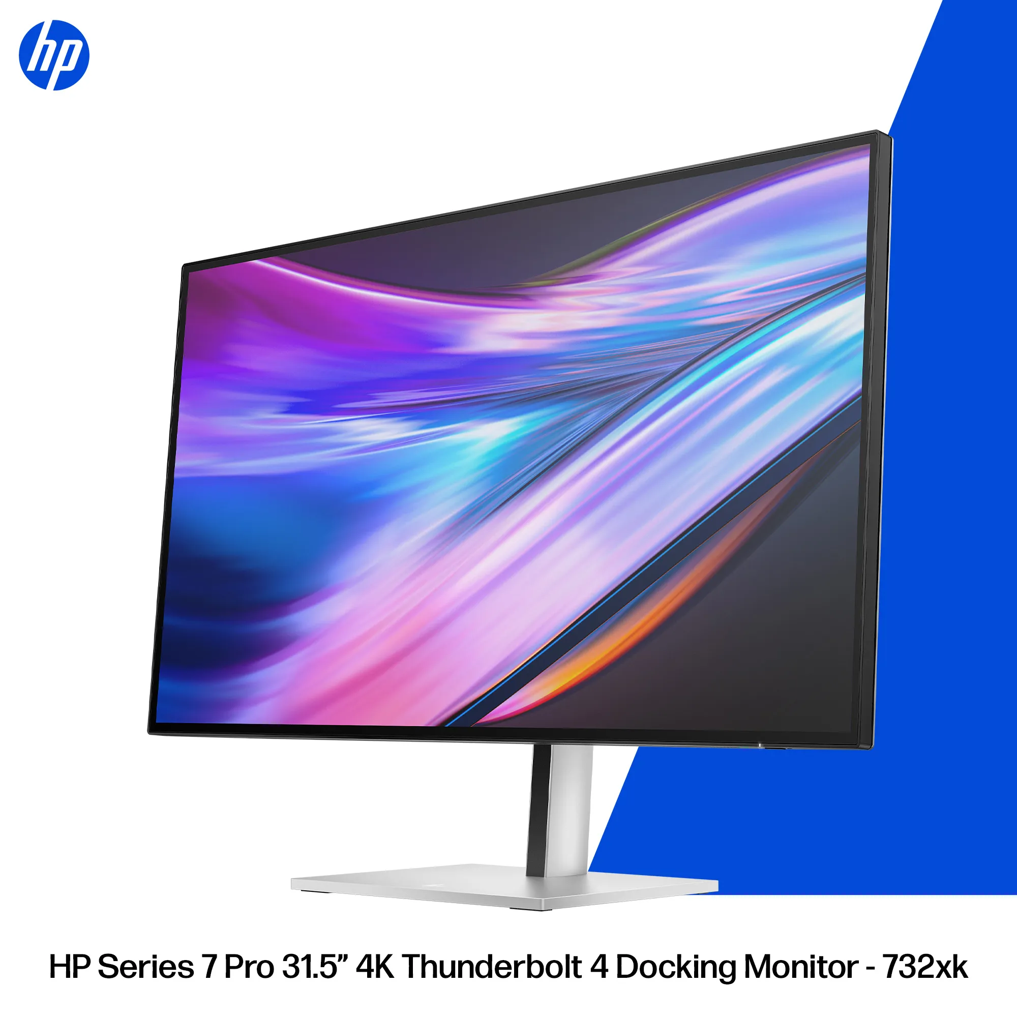 HP Series 7 Pro 732xk 31.5" 4K UHD, IPS Black Monitor with Thunderbolt 4 hub