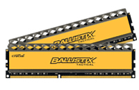 Crucial 8GB (2x4GB) Ballistix Tactical, DDR3 1866MHz - Yellow