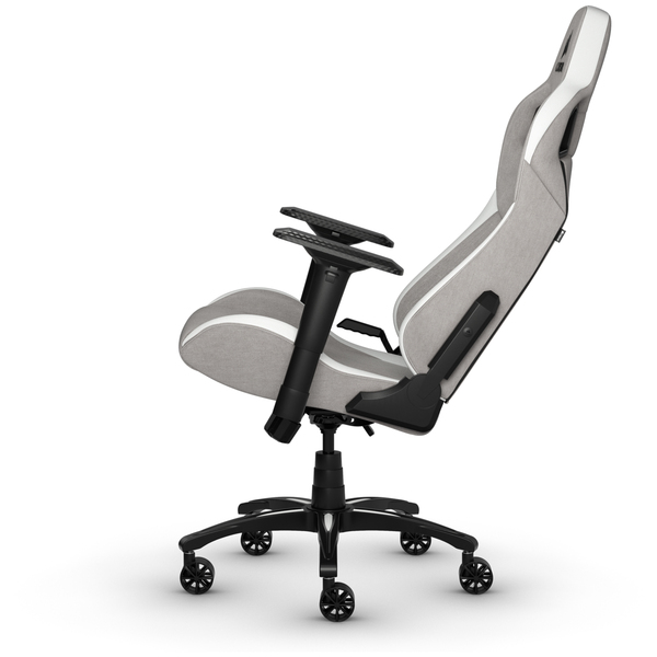 Corsair T3 RUSH, Fabric -pelituoli, harmaa/valkoinen