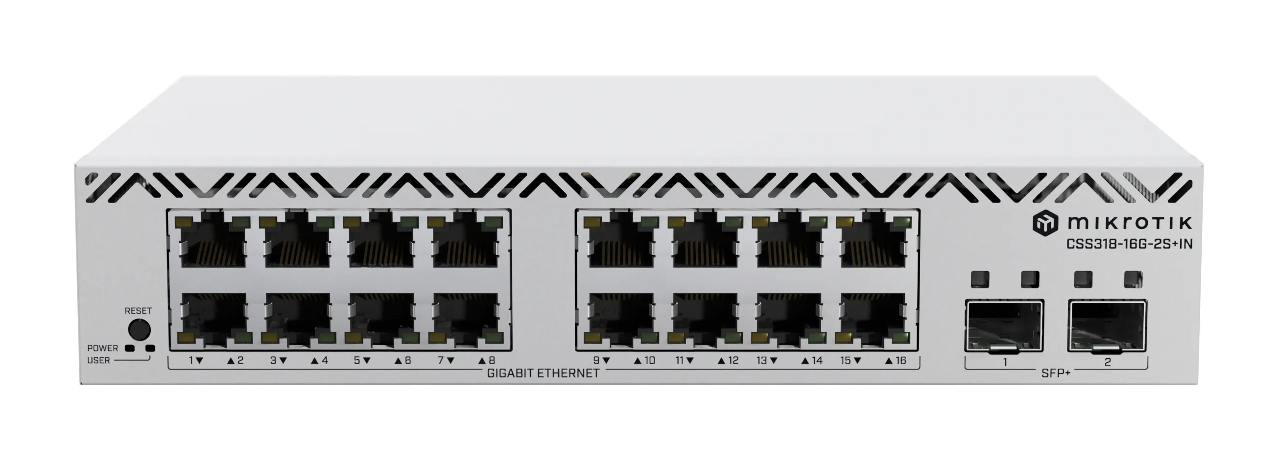MikroTik CSS318-16G-2S+IN - Managed Layer 2 switch, White