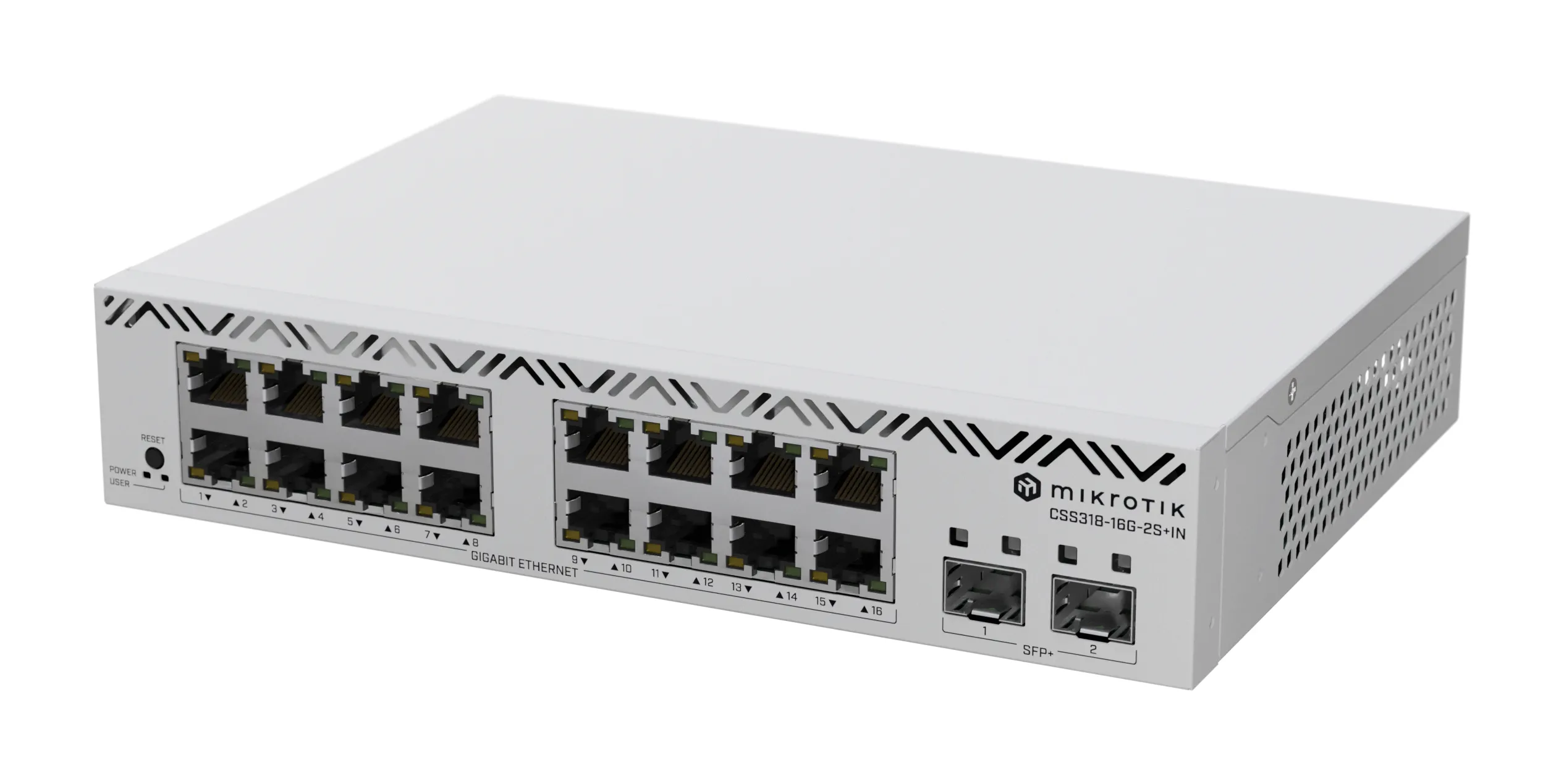MikroTik CSS318-16G-2S+IN - Managed Layer 2 switch, White