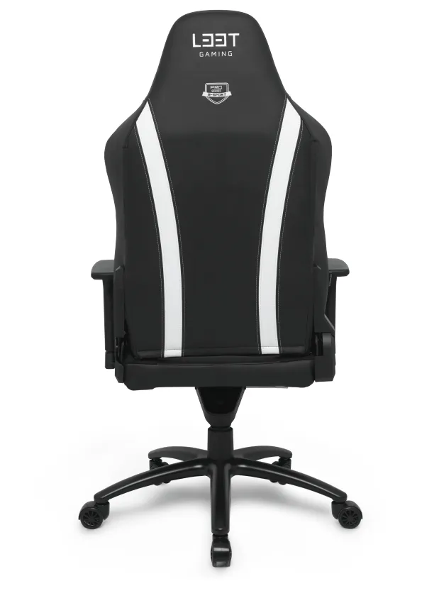 L33T Gaming E-Sport Pro Superior, XL -pelituoli, musta/valkoinen