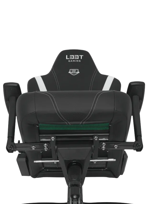L33T Gaming E-Sport Pro Superior, XL -pelituoli, musta/valkoinen