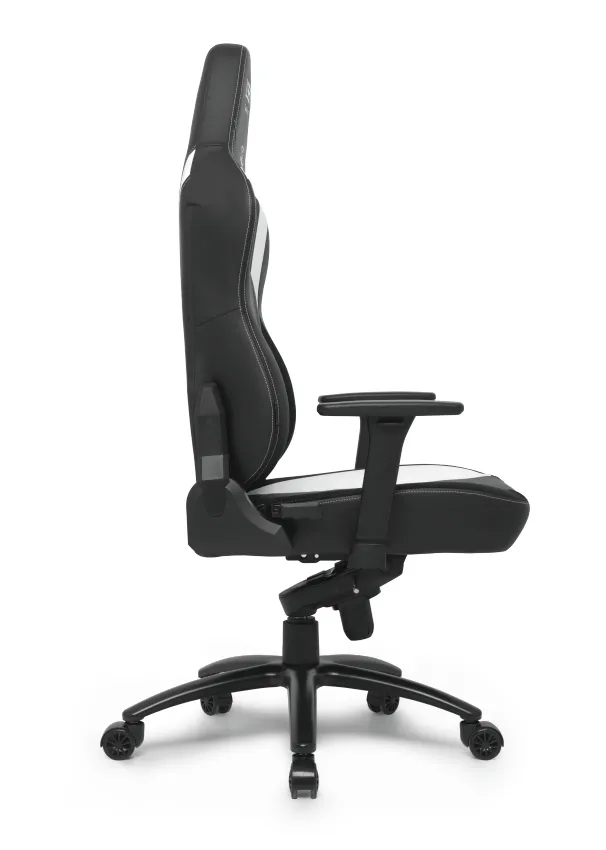 L33T Gaming E-Sport Pro Superior, XL -pelituoli, musta/valkoinen