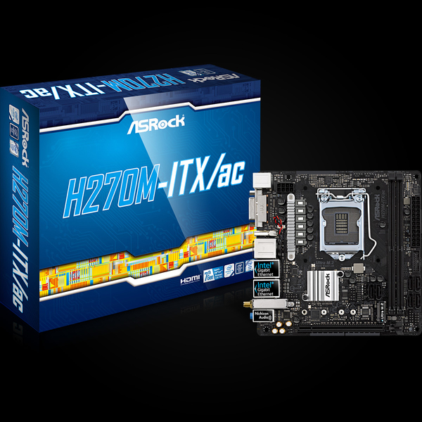 MB Intel 1151 ASRock H270M-ITX/AC    KBL