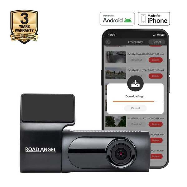 ROAD ANGEL Halo Ignite 2 1080p Wi-Fi Parking mode 64GB microSD included Dashcam