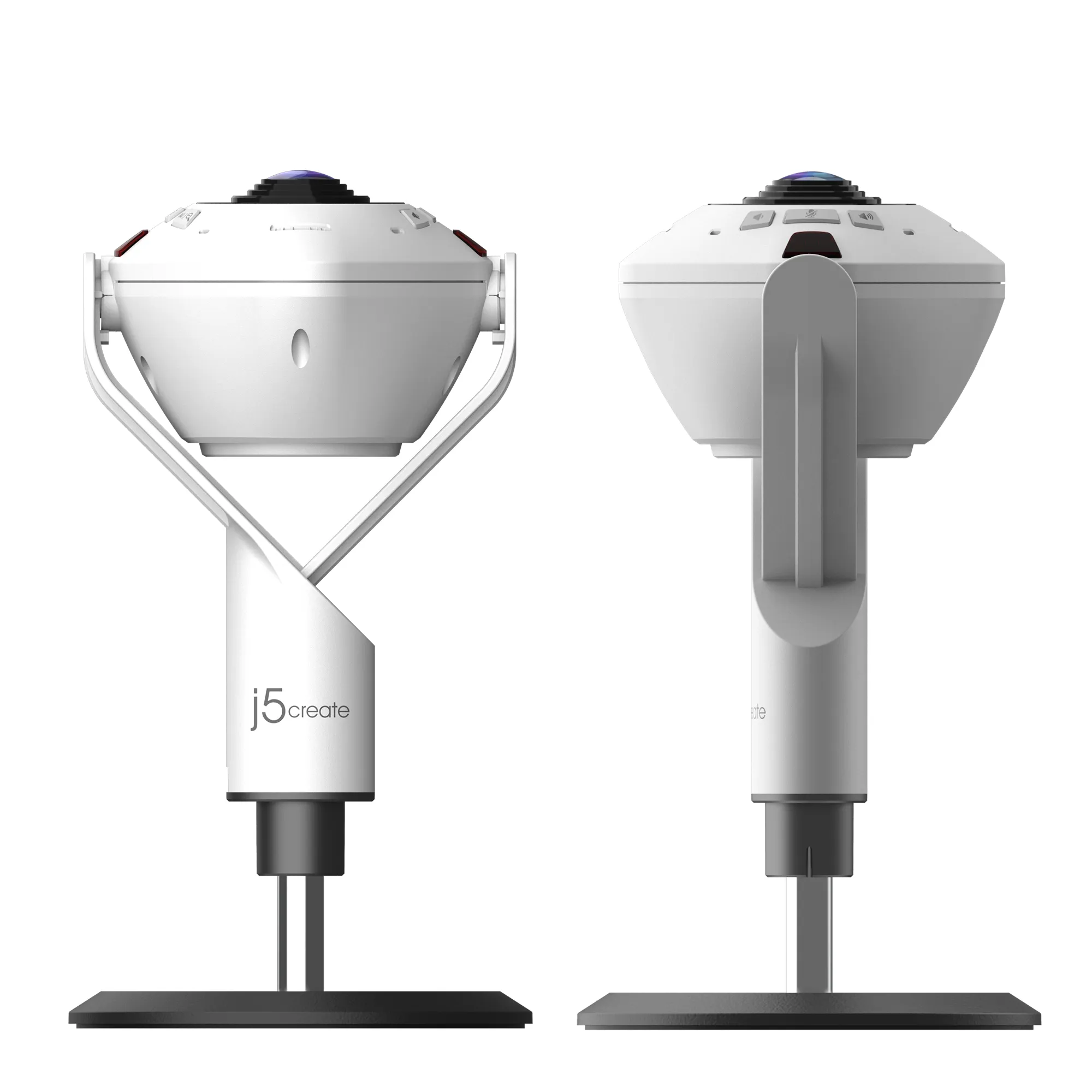 j5create JVU368-N Full HD 1080p, 360&deg;, AI-seuranta, kaiutinpuhelin -konferenssikamera, valkoinen