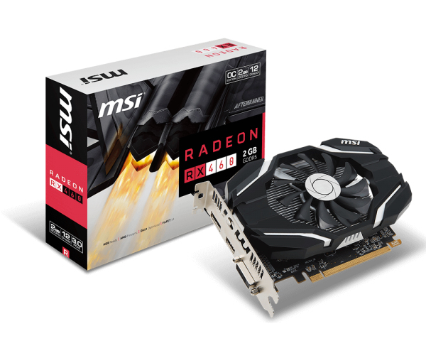 MSI Radeon RX 460 2G OC 2GB - Graphics card