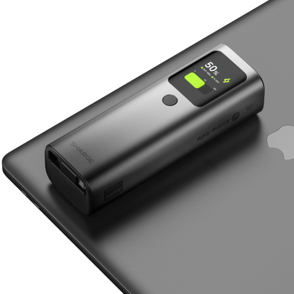 SHARGE Retractable 165 20000 mAh, 165W - powerbank, Black