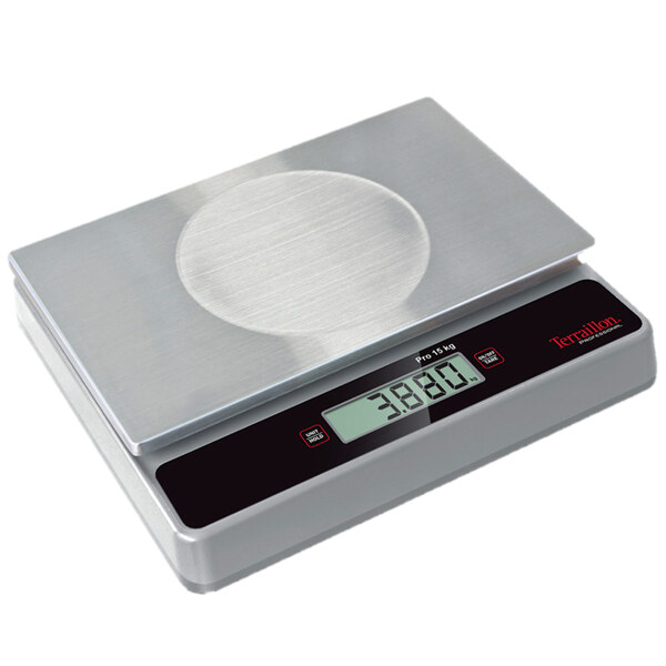 Terraillon Pro USB 15 Kitchen Scale, 15 kg, Stainless steel