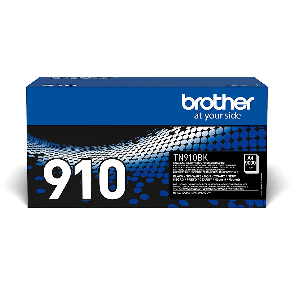 Brother TN910BK lasertoner, svart