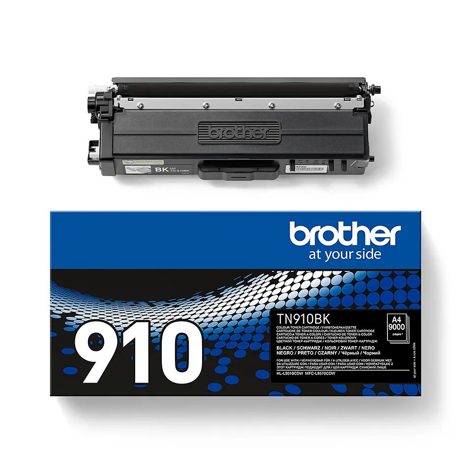 Brother TN910BK lasertoner, svart