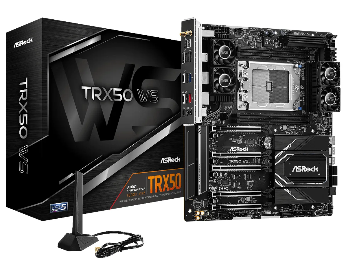 ASRock TRX50 WS WiFi 6E sTR5 Extended ATX Motherboard