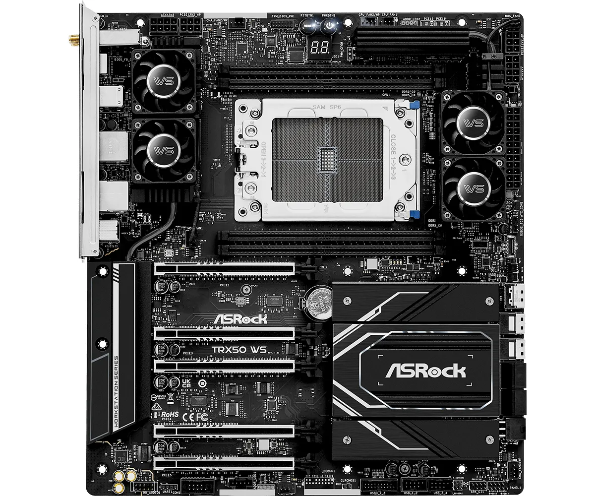 ASRock TRX50 WS WiFi 6E sTR5 Extended ATX Motherboard
