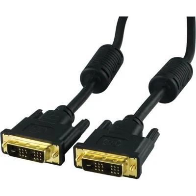 Deltaco DVI-D - DVI-D - kabel, Single, 3 m, Svart
