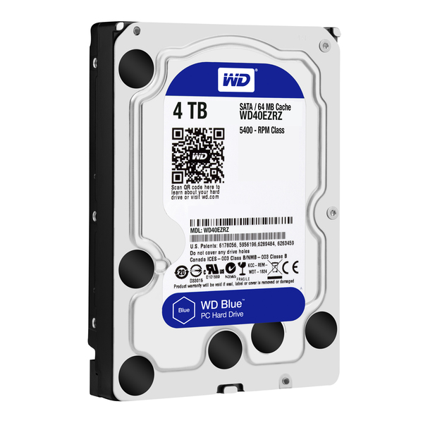 WD Blue 4TB, 3.5", SATA, 5400rpm, 64MB - HDD