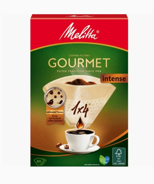 Melitta Original Intense -kahvisuodatinpussit 1x4 Ruskea 80 kappaletta