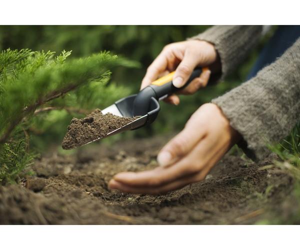 Planteringsspade, bred Rostfritt st&aring;l, SoftGrip&trade;-handtag