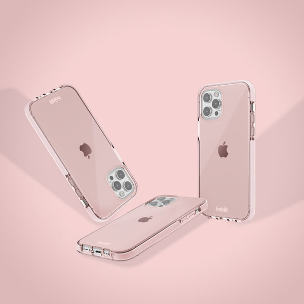 HOLDIT SEETHRU CASE IPHON 12 - PRO MAX BLUSH PINK