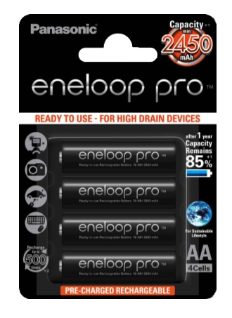 Panasonic Eneloop Pro - Akku 4 x AA-tyyppi NiMH 2450 mAh