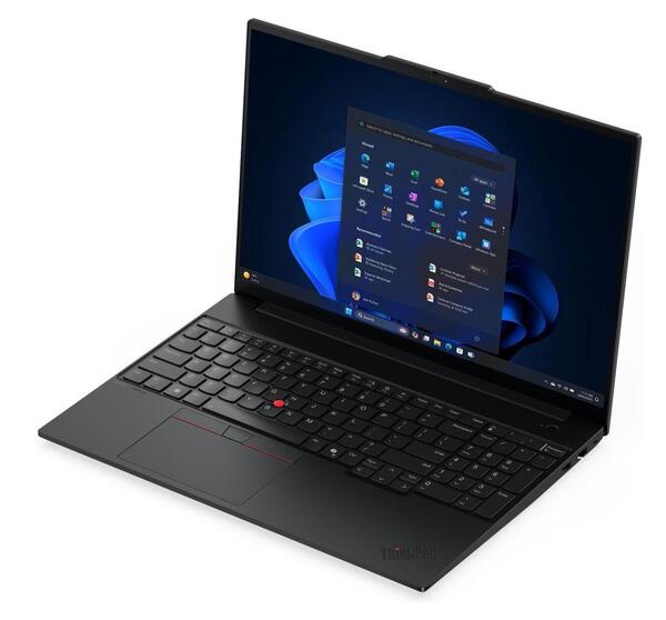 Lenovo ThinkPad E16 Gen 3 (AMD) 16.0" Ryzen 7 250, 16 Gt, 512 Gt, Radeon 780M, Win 11 Pro -kannettava, musta