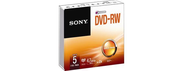 SONY 5DMW47SS Pack DVD+RW 4.7GB SLIM CASE 5x pack