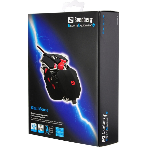Sandberg Blast - gaming mouse, Black/Red