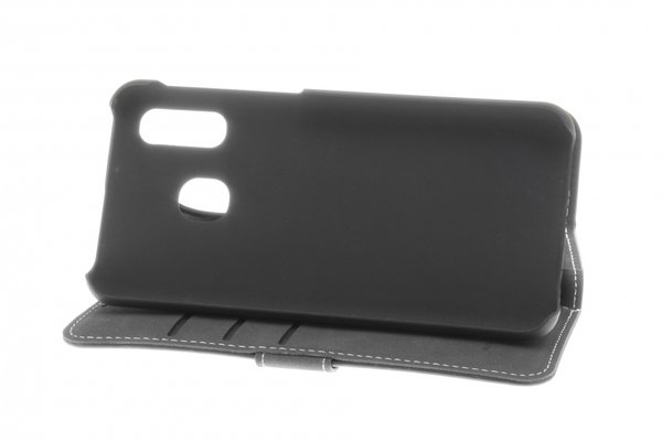 Insmat Flip Case, Galaxy A40 - pl&aring;nboksfodral, Svart