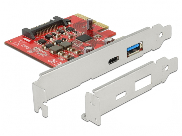 PCI Express x4 Card > 1 x external USB Type-C female + 1 x external U
