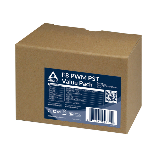 Arctic cooling F8 PWM PST Value pack