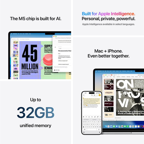 Apple MacBook Air 15" M5 (10/10) 24GB, 1TB, Starlight, MDVF4