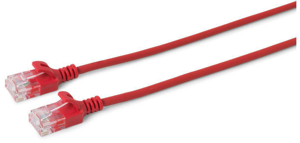 MicroConnect Cat6 U/UTP Slim - network cable, 5 m, Red