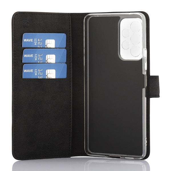 Wave Flap Book Case, Galaxy A53 5G - case, Black