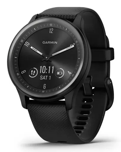 Garmin v&iacute;vomove Sport -&auml;lykello, Musta