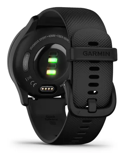 Garmin v&iacute;vomove Sport -&auml;lykello, Musta