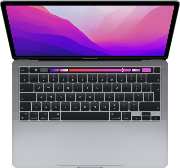 Apple MacBook Pro (2022), 13.3", M2, 16 GB, 256 GB, MacOS - b&auml;rbar, Silver (Refurbished: A)