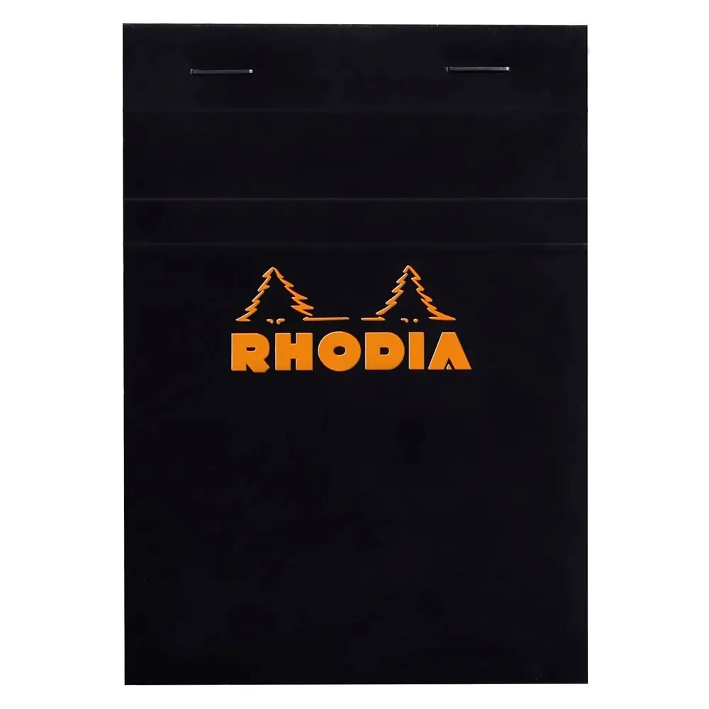 Rhodia head stapled pad black N°13 squar