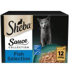 Sheba Sauce Collection Fish Flavors, Kissan m&auml;rk&auml;ruoka, Adult, Nesteytyksen tuki, 40 x 85 g
