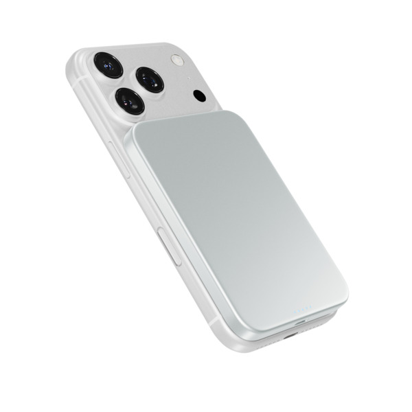 Epico UltraPack Qi2 Slim 5000mAh Alu Mag+ Wireless Power Bank EM51 Wireless Charging 15W for iPhone and Android, Silver