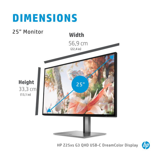 HP 25&quot; Z25xs G3, QHD, USB-C, IPS - monitor