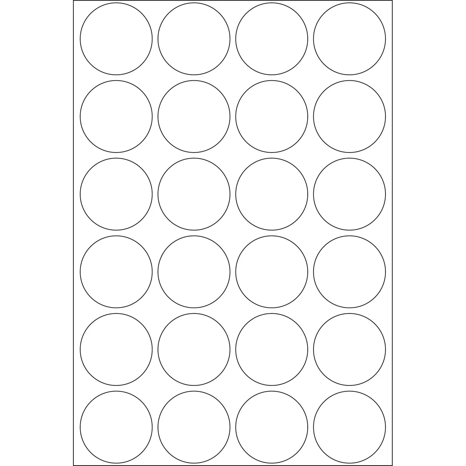 Herma label manual &oslash;25 white (768)